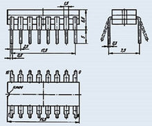 Load image into Gallery viewer, S.U.R. &amp; R Tools KM155IE7 Analogue 74193PC IC/Microchip USSR 20 pcs
