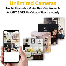 Load image into Gallery viewer, Wireless Security Camera 1080P,180 Degree Panoramic Camera with Motion Detection,Night Vision,Two-Way Audio,Home Security WiFi IP Camera for Office/Baby/Nanny/Pet Monitor (White-2 Pack)
