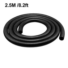 Load image into Gallery viewer, uxcell 2.5 M 17 x 21.2 mm PP Flexible Corrugated Conduit Tube for Garden,Office Black
