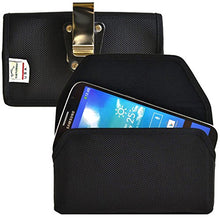Load image into Gallery viewer, Turtleback Belt Clip Case Made for Samsung Galaxy Mega 6.3 Black Holster Nylon Pouch with Heavy Duty Rotating Belt Clip Horizontal Made in USA
