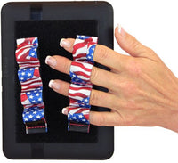 LAZY-HANDS 4-Loop Grips (x2 Grips) for e-Readers - XL (Flags)