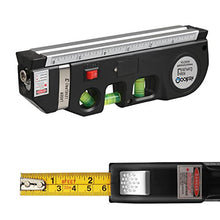 Load image into Gallery viewer, Qooltek Multipurpose Laser Level Laser Line 8 feet Measure Tape Ruler Adjusted Standard and Metric Rulers

