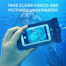 Load image into Gallery viewer, Voxkin Premium Quality Universal Waterproof Case with Compass ? Lanyard - Best Water Proof, Dustproof, Snow Proof Dry Bag for iPhone 12 Pro, 12 Mini, S21 Ultra, OnePlus 8, 8 Pro, or Any Cell Phones
