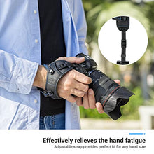 Load image into Gallery viewer, JJC Deluxe DSLR Camera Hand Strap with Quick Release Plate for Nikon D850 D750 D780 D500 D7500 D7200 D3500 D3400 D5600 D5500 D5300 D5200 D3300 D3200 D7100 D810 D800 D600 D610 D5 D4s D4 D3s &amp; More DSLR
