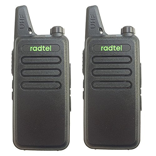 Radtel RT-10 Mini Two Way Radio UHF 400-470Mhz 3W Kid's Walkie Talkie, for Outdoor Camping Hiking Hunting Gift (2 Pack)
