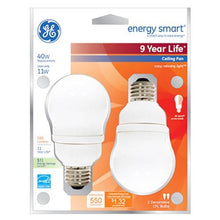 Load image into Gallery viewer, GE Energy Smart CFL 11-Watt (40-watt Replacement) 450-Lumen A17 Light Bulb with Medium Base, 4-Pack
