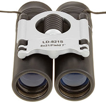 Load image into Gallery viewer, 21 mm caliber Compact case with silver LD-821S 8 times MIZAR-TEC roof prism binoculars formula
