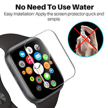 Load image into Gallery viewer, LK 6 Pack Screen Protector Compatible with Apple Watch 40mm Series 6 SE Series 5 Series 4 and Apple Watch 38mm Series 3, Model No. LK0021, Bubble-Free, Flexible TPU Film
