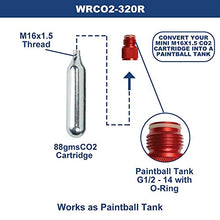 Load image into Gallery viewer, Interstate Pneumatics WRCO2-320R Adapter converts Prefilled Disposable CO2 Mini Cartridge To CO2 Paint Ball Tank
