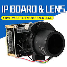 Load image into Gallery viewer, Quanmin H.265 4MP IP Camera Module PCB Board HD 1080P 1/3&quot; CMOS OV4689+HI3516D with Motorized Lens Auto-Zoom Iris Motorized 2.8-12mm Lens Support Onvif CMS P2P View
