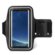 Load image into Gallery viewer, 6.3&quot; Black Sport Water Resistant Touch Screen Armband Compatible for Samsung Galaxy Note 10+ 9 8 / S9+ S8+ / A6+ A7 A8+ A9 / C9 Pro / J4+ J6+ J8 / LG Stylo 5 / Motorola G7 Power / One Action Vision
