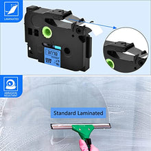 Load image into Gallery viewer, GREENCYCLE 3 Pack Compatible for Brother Ptouch Label Maker TZ TZe Laminated Tape 18mm Combo Set TZe-241 TZe-441 TZe-541 AZE 241 TZ 441 541 PT-D400 PT-1890C 3/4 Inchx26.2 ft. Black on White Red Blue
