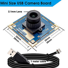 Load image into Gallery viewer, SVPRO 1080P Full HD USB Camera Module, 2 Megapixel Free Driver OV2710 CMOS Camera Board with 2.1mm Lens, High Frame Rate 100fps Mini USB Web Camera with UVC for Android Linux Windows Mac OS
