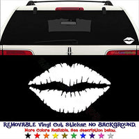 GottaLoveStickerz Sexy Lips Girl Removable Vinyl Decal Sticker for Laptop Tablet Helmet Windows Wall Decor Car Truck Motorcycle - Size (05 Inch / 13 cm Wide) - Color (Matte Red)