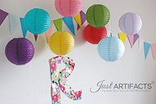 Load image into Gallery viewer, Just Artifacts 8 Assorted 8-Inch Chinese Paper Lanterns (Assorted Colors, 8-Inch) - Item as Pictured
