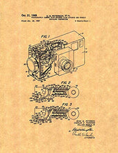 Load image into Gallery viewer, Photographic Camera with Metered Film Advance and Double Exposure Prevention Patent Print (11&quot; x 14&quot;) M12092
