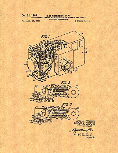Photographic Camera with Metered Film Advance and Double Exposure Prevention Patent Print (11