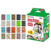 Load image into Gallery viewer, Fujifilm instax Mini Instant Film (20 Exposures) + 20 Sticker Frames for Fuji Instax Prints (Sports)
