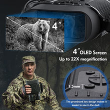 Load image into Gallery viewer, Bestguarder Night Vision Binoculars, 4.5-22.540 HD Digital Infrared Hunting Scope Record 5mp Photo &amp; 1280720 Video with Sound by 4Display Up to 400m/1300ft-Upgrade Version
