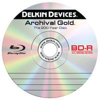 Delkin Devices DDBD-R/Single 4X-HT Retail Single BD-R in an Archival Poly Jewel Case with Hang Tab