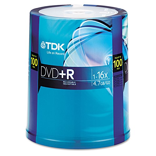 TDK 16X DVD+R 100PK Spindle