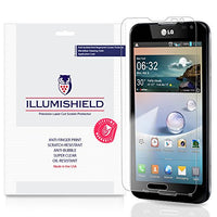 iLLumiShield Screen Protector Compatible with LG Ultimate 2 (3-Pack) Clear HD Shield Anti-Bubble and Anti-Fingerprint PET Film