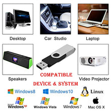 Load image into Gallery viewer, Kootion 10 X 1GB USB Flash Drive 1gb Flash Drive Swivel Thumb Drive Memory Stick Keychain Design Black
