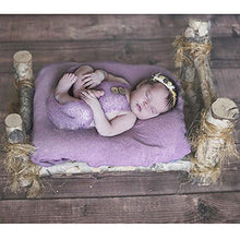 Load image into Gallery viewer, Baby Photography Props Boy Girl Photo Shoot Outfits Newborn Crochet Costume Infant Knitted Clothes Mohair Rompers (Purple)
