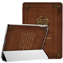 Load image into Gallery viewer, Wonder Wild Case Compatible with Apple iPad 5th 6th Generation Vintage Mini 1 2 3 4 Air 2 Pro 10.5 12.9 11 10.2 9.7 inch Stand Cover Retro Book Brown Bronze Quote Abstract Pattern Unique Antique Cute
