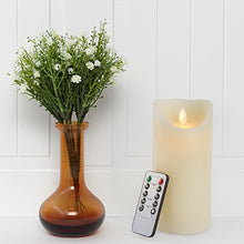 Load image into Gallery viewer, Gideon 7 Inch Flameless LED Candle - Real Wax &amp; Real Flickering Candle Motion - with Remote On/Off - Vanilla Scented, Ivory
