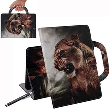 Load image into Gallery viewer, iPad Mini Case, iPad Mini 2 Case, iPad Mini 3 Case, Newshine PU Leather Hand-held Stand Wallet Cover with Card/Cash Slots for 7.9 inch Apple iPad Mini 1st, 2nd, 3rd Generation, Male Lion
