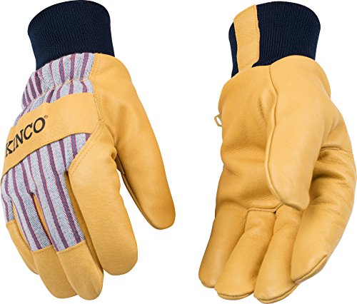 Kinco 1927 Kw Lined Premium Grain Pigskin Palm With Knit Wrist Glove