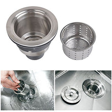 Load image into Gallery viewer, Kone Garbage G231 3 1/2 Inch Kitchen Sink Drain Removable Deep Waste Basket/Strainer Assembly/Sealin
