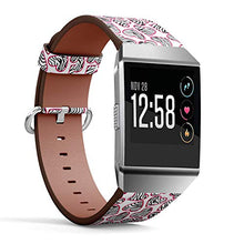 Load image into Gallery viewer, Q-Beans Band, Compatible Fitbit Ionic - Replacement Leather Band Bracelet Strap Wristband Accessory // Zebra Print Hearts Pattern
