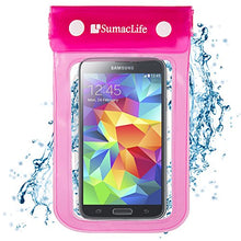 Load image into Gallery viewer, SumacLife Waterproof case Pouch Dry Bag for Nokia Lumia 635, Lumia 630, Lumia ICON, Nokia Lumia 929, Nokia XL, Nokia x, Pink
