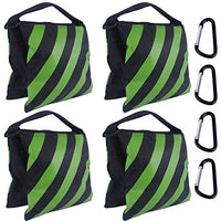 ABCCANOPY Sandbag Saddlebag Design 4 Weight Bags for Photo Video Studio Stand,Backyard,Outdoor Patio,Sports (Kelly Green)