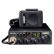Load image into Gallery viewer, Uniden PRO520XL Pro Series 40-Channel CB Radio. Compact Design. ANL Switch and PA/CB Switch. 7 Watts of Audio Output and Instant Emergency Channel 9.
