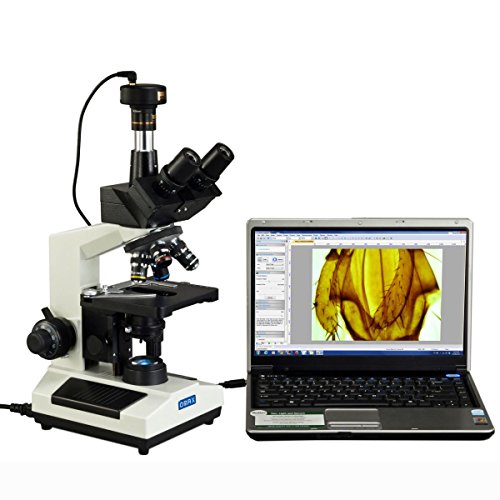 OMAX 40X-2500X Lab Trinocular Compound LED Microscope with 3MP Digital Camera