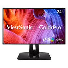 Load image into Gallery viewer, ViewSonic VP2458 24 Inch 60hz IPS 1080p Monitor with Ultra-Thin Bezels, 100% sRGB, Color Accuracy, Advanced Ergonomics, HDMI, USB, DisplayPort, VESA, Flicker Free, Blue Light Filter for Home/Office
