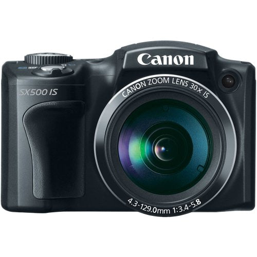 Canon PowerShot SX500 IS 16.0 MP Digital Camera with 30x Wide-Angle Optical Image Stabilized Zoom and 3.0-Inch LCD (Black) (OLD MODEL)