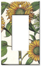 Load image into Gallery viewer, Single Gang Rocker Wall Plate - Sunflowers
