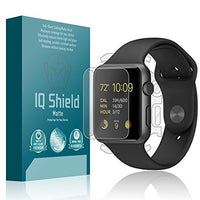 IQ Shield Matte Full Body Skin Compatible with Apple Watch Series 1 (42mm) + Anti-Glare (Full Coverage) Screen Protector and Anti-Bubble Film