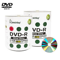 Smartbuy 200-disc 4.7gb/120min 16x DVD-R Shiny Silver Blank Data Recordable Media Disc