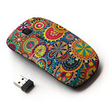 Load image into Gallery viewer, KawaiiMouse [ Optical 2.4G Wireless Mouse ] Floral Pattern Wallpaper Art Colorful Blooming

