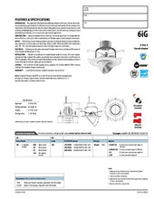 Load image into Gallery viewer, Lithonia Lighting 6IGMW LED 27K 90CRI M6 720 lm 2700K LED iGimbal Module, 6&quot;, Matte White
