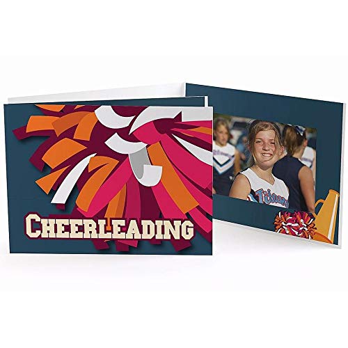Our Colorful Cheerleading POM-POM 6x4 Photo Folder Our Price is for 50 Units - 4x6