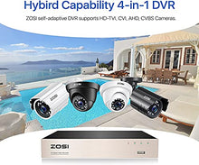 Load image into Gallery viewer, ZOSI 8CH 1080P Surveillance DVR Video recorders with 1TB Hard Drive Supports 4-in-1 HD-TVI CVI CVBS AHD 960H Security Cameras, Motion Detection, Remote Viewing (Renewed)
