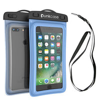 Waterproof Phone Pouch, PunkBag Universal Floating Dry Case Bag for Most Cell Phones incl. iPhone 8 Plus & Samsung Galaxy S9 | Perfect for Keeping Your Cellphone & Valuables Dry and Safe [Blue]