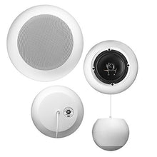 Load image into Gallery viewer, OSD Audio Sphere 6.5&quot; Indoor Hanging Pendant Speaker (Single White) Reinforced Cable Suspension 70V and 8 Ohm
