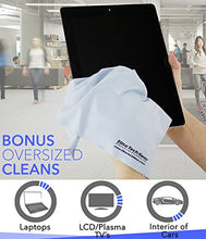 Load image into Gallery viewer, Elite Tech Gear - 4 Blue OVERSIZED Microfiber Cloths, The Most Amazing Microfiber Cleaning Cloths - Perfect For Cleaning All Electronic Device Screens, Eyeglasses &amp; Delicate Surfaces 12&quot;x12&quot; OVERSIZED
